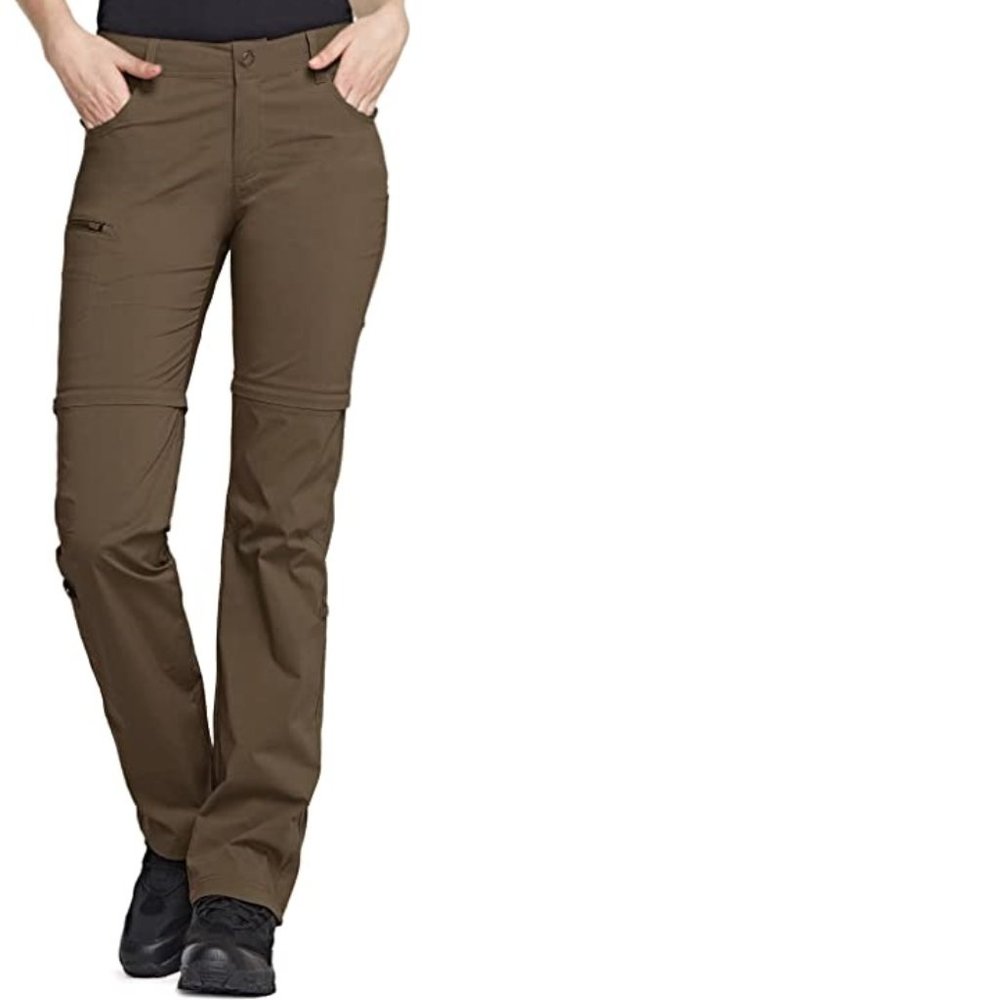 CQR Women's Quick Dry UPF 50+ Convertible Zip Off Pants Shorts Capris, Size 6